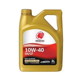 Масло моторное IDEMITSU 10/40 Gasoline&Diesel SN/CF, полусинтетическое, 4 л, 30015049-746 7984783