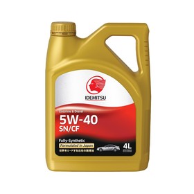 Масло моторное IDEMITSU 5/40 Gasoline&Diesel F-S SN/CF, синтетическое, 4 л, 30015048-746 7984795