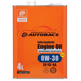 Масло моторное AUTOBACS 0/30 Fully Synthetic, синтетическое, SP/GF-6, 4 л, A00032234 7984821