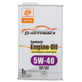 Масло моторное AUTOBACS 5/40 Synthetic, синтетическое, SP/CF, 1 л, A00032431 7984833