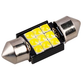 Лампа светодиодная, SKYWAY, T11, (C5W), 12V, 9SMD диодов, 1-конт, 31мм, белая