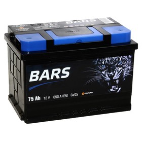 Аккумуляторная батарея BARS 75 Ач 6СТ-75.0 VL, обратная полярность 7913686