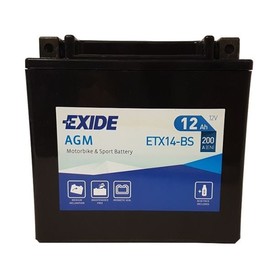 Аккумуляторная батарея Exide 12 Ач ETX14-BS, прямая полярность 7913749