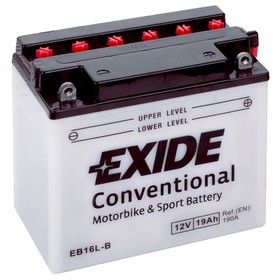Аккумуляторная батарея Exide 19 Ач EB16L-B, обратная полярность 7913756