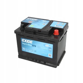 Аккумуляторная батарея Exide 60 Ач о/п Start-Stop EFB EL600, обратная полярность 7913769