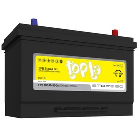 Аккумуляторная батарея Topla 105 Ач EFB TSG 105.0 J (D31L), обратная полярность 7913876