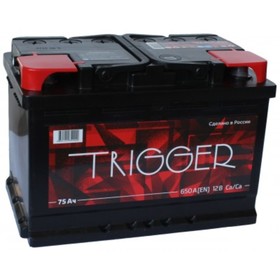 Аккумуляторная батарея Trigger 75 Ач 6СТ-75.0 VL, обратная полярность 7913905