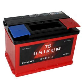 Аккумуляторная батарея UNIKUM 75 Ач 6СТ-75.0 VL, обратная полярность 7913915