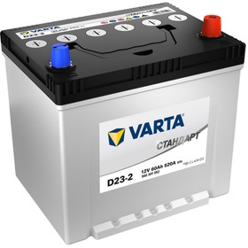 Аккумуляторная батарея Varta 60 Ач Standart Asia 560 301 052 (D23L), обратная полярность 7913954
