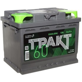 Аккумуляторная батарея Тракт 60 Ач 6СТ-60.0 VL низкая, обратная полярность 7913990
