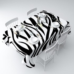 Скатерть «Узор-зебра», размер 140x220 см
