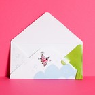 Конверт для денег с деревянным элементом "Поздравляю!" лисенок 7894844