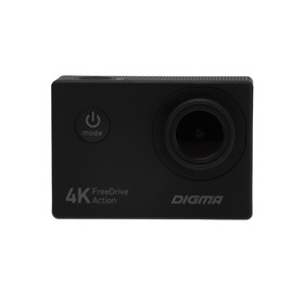 Видеорегистратор Digma FreeDrive Action 4K, 8Mpix, 2160x3840, 2160p, черный