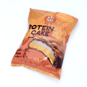 Печенье протеиновое "Fit Kit Protein CAKE" со вкусом арахисовой пасты , 70 г