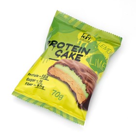 Печенье протеиновое "Fit Kit Protein CAKE" со вкусом лимон-лайм , 70 г