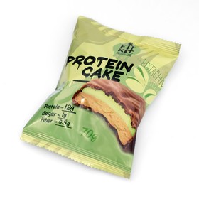 Печенье протеиновое "Fit Kit Protein CAKE" со вкусом фисташковый крем , 70 г