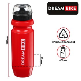 Велофляга Dream Bike 600 мл, цвет красный