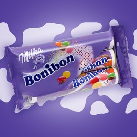 Драже с молочным шоколадом «Milka Bonibon», набор 3, 24,3 г