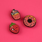 Аксессуары для обуви «Сладости», 3 шт - фото 801639564