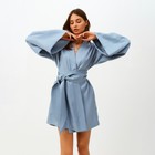 Платье женское MINAKU: Enjoy цвет серо-голубой, р-р 42-44 - фото 801639594