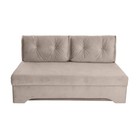 Прямой диван «Твист 3», механизм еврокнижка, велюр, цвет бежевый - фото 7937825