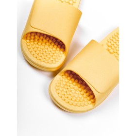 Тапочки с массажным эффектом AMARO HOME Healthy Feet Открытый нос (Жёлтый) 38-39