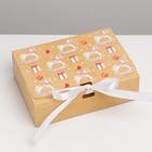 Складная коробка подарочная «Новогодние игрушки», 16.5 × 12.5 × 5 см - фото 5387118