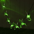 Гирлянда «ЭРА» «Нить» 3.8 м с насадками «Колибри», IP44, тёмная нить, 10 LED, свечение мульти, 1 режим, солнечная батарея 7911909