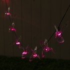 Гирлянда «ЭРА» «Нить» 3.8 м с насадками «Колибри», IP44, тёмная нить, 10 LED, свечение мульти, 1 режим, солнечная батарея 7911909