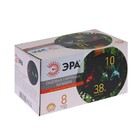 Гирлянда «ЭРА» «Нить» 3.8 м с насадками «Колибри», IP44, тёмная нить, 10 LED, свечение мульти, 1 режим, солнечная батарея 7911909