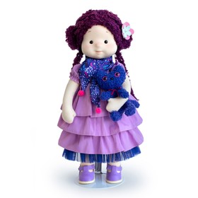 Мягкая кукла «Тиана с кошечкой Черничкой», 38 см