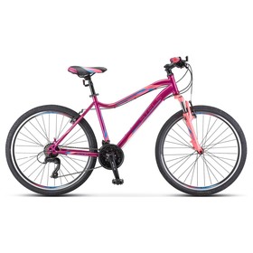 Велосипед 26" Stels Miss-5000 V, V050, цвет фиолетовый/розовый, размер 16"