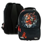 Рюкзак молодёжный 39 х 30 х 17 см, эргономичная спинка + usb и аудио выход, deVENTE Red Label, Tiger, чёрный/оранжевый - фото 107597196