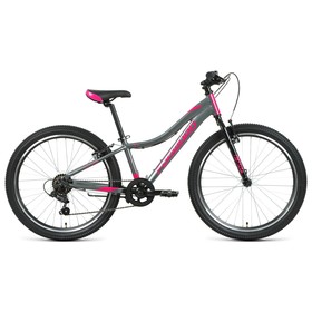 Велосипед 24" Forward Jade 1.0, 2022, цвет серый/розовый, размер 12"
