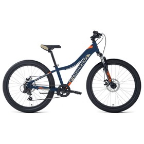 Велосипед 24" Forward Twister 2.0 D, 2022, цвет темно-синий/оранжевый, размер 12"
