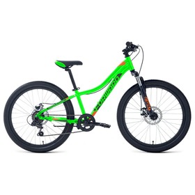 Велосипед 24" Forward Twister 2.0 D, 2022, цвет ярко-зеленый/оранжевый, размер 12"