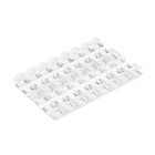 Держатель самоклеящийся для проводов и гирлянд ТУНДРА krep, 15х40 мм, прозрачный, 7557841