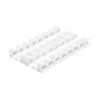 Держатель самоклеящийся для проводов и гирлянд ТУНДРА krep, 15х40 мм, цвет белый, 16 шт. 7557842