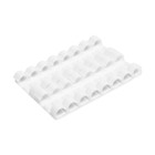 Держатель самоклеящийся для проводов и гирлянд ТУНДРА krep, 15х40 мм, цвет белый, 16 шт. 7557842