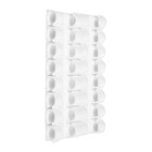 Держатель самоклеящийся для проводов и гирлянд ТУНДРА krep, 15х40 мм, цвет белый, 16 шт. 7557842