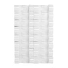 Держатель самоклеящийся для проводов и гирлянд ТУНДРА krep, 15х40 мм, цвет белый, 16 шт. 7557842