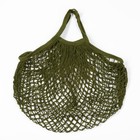 Авоська 34 х 34 см, ручка 12 см, клетка 1.5 см, зелёная 7580703