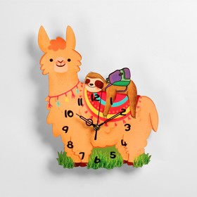 Часы настенные, серия: Детские ′Лама′, дискретный ход, 23.5 х 27.5 см в Донецке