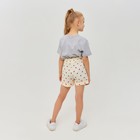 Шорты для девочки MINAKU: Cotton Collection цвет бежевый, рост 152 - фото 801648883