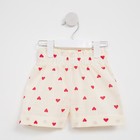 Шорты для девочки MINAKU: Cotton Collection цвет бежевый, рост 152 - фото 801648885