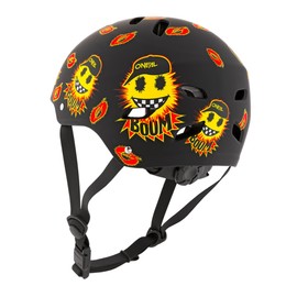 Шлем велосипедный открытый O'NEAL DIRT LID YOUTH EMOJI, мат., детский, черный/желтый, L 9033131