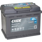 Аккумуляторная батарея Exide 60 Ач Premium EA601, прямая полярность 7913767 - фото 112851