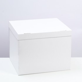 Коробка складная, крышка-дно 38 х 33 х 30 см, белая