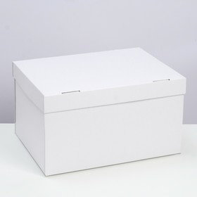 Коробка складная, крышка-дно 35 х 25 х 20 см, белая