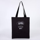 Сумка шоппер, отд без молнии, без подклада, черная, VPN 35 х 0,5 х 40 см - фото 801654591